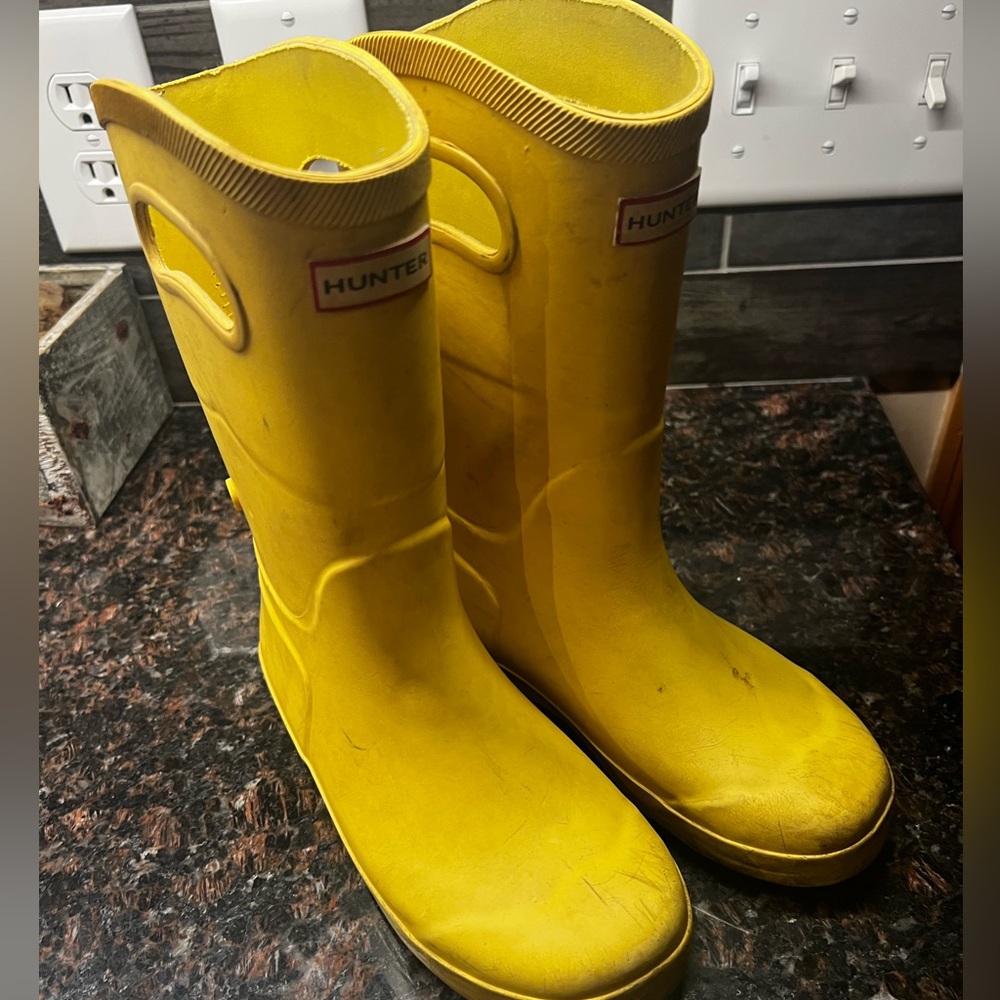 Hunter Yellow Rain Boots